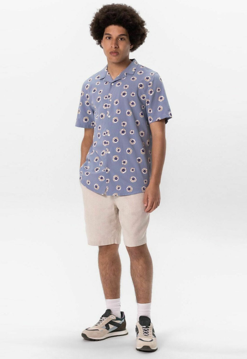 

Рубашка GEMUSTERTES KURZARM Sissy-Boy, светло-голубой