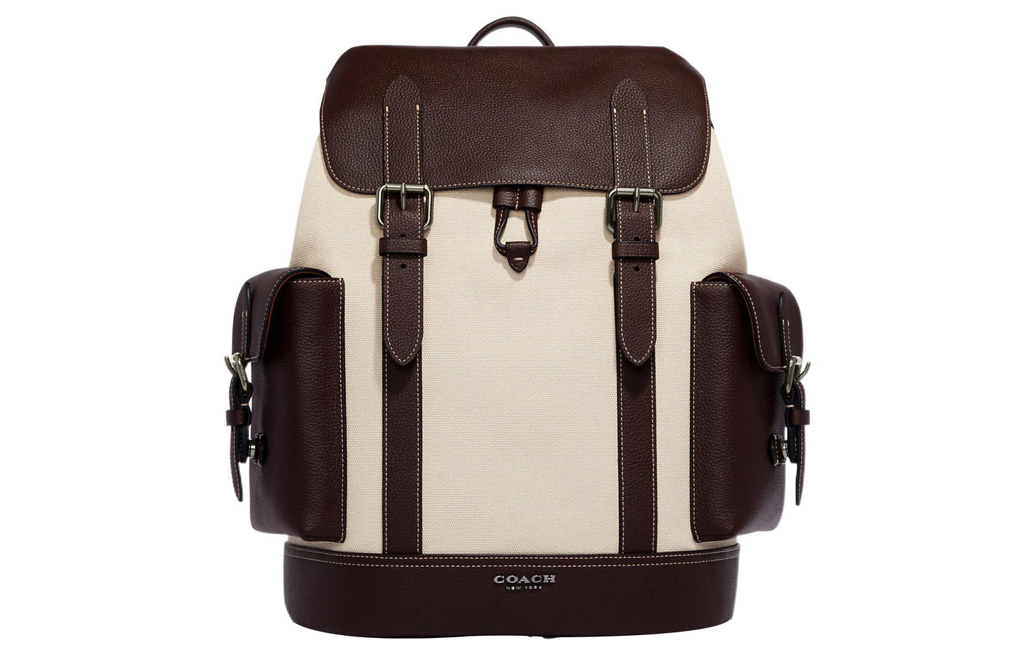 

COACH Рюкзак мужской Hudson Canvas с текстурой натуральной гальки