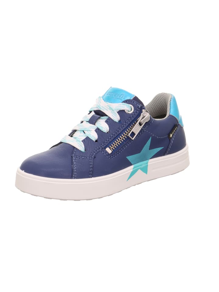 

Кроссовки на шнуровке superfit, цвет blau/hellgrün