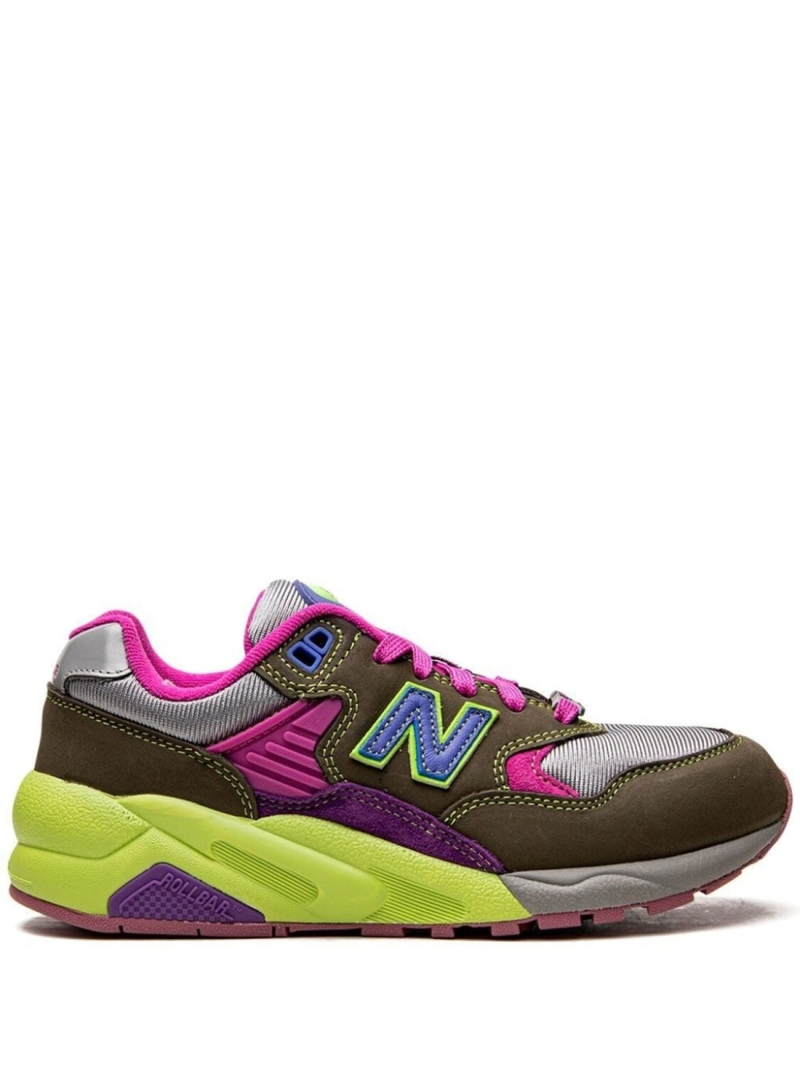

New Balance кроссовки 580 Pink/Khaki из коллаборации с Stray Rats, зеленый