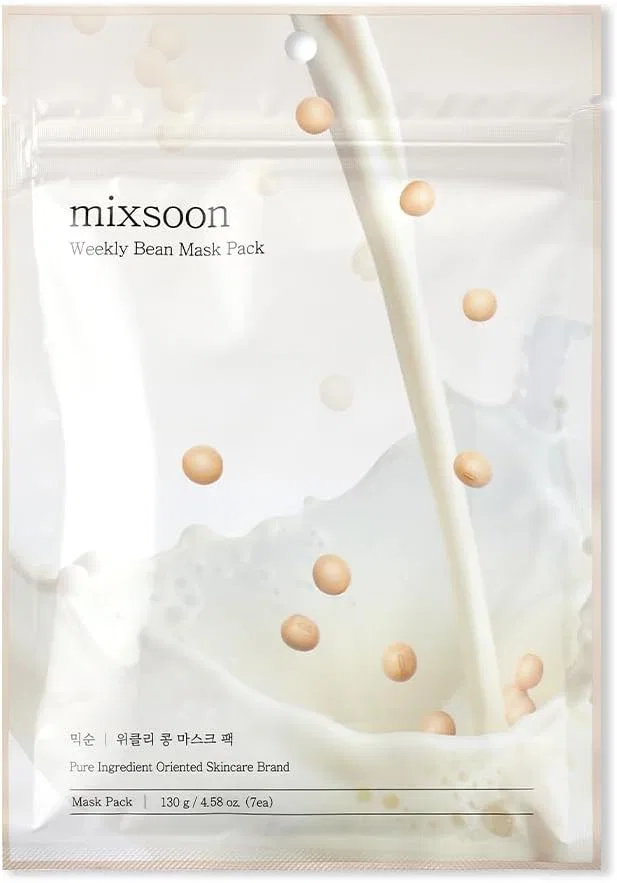 Маска для лица Mixsoon — Листовая Weekly Soy Mask Pack, ., увлажняющая