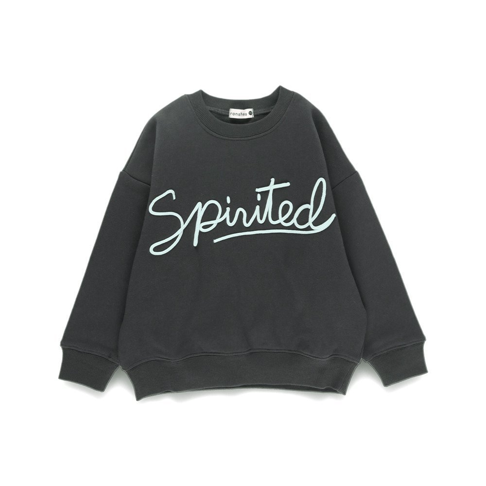 Толстовка с флисовой подкладкой и вышивкой вельветом Branshes, Charcoal Gray — фото 2