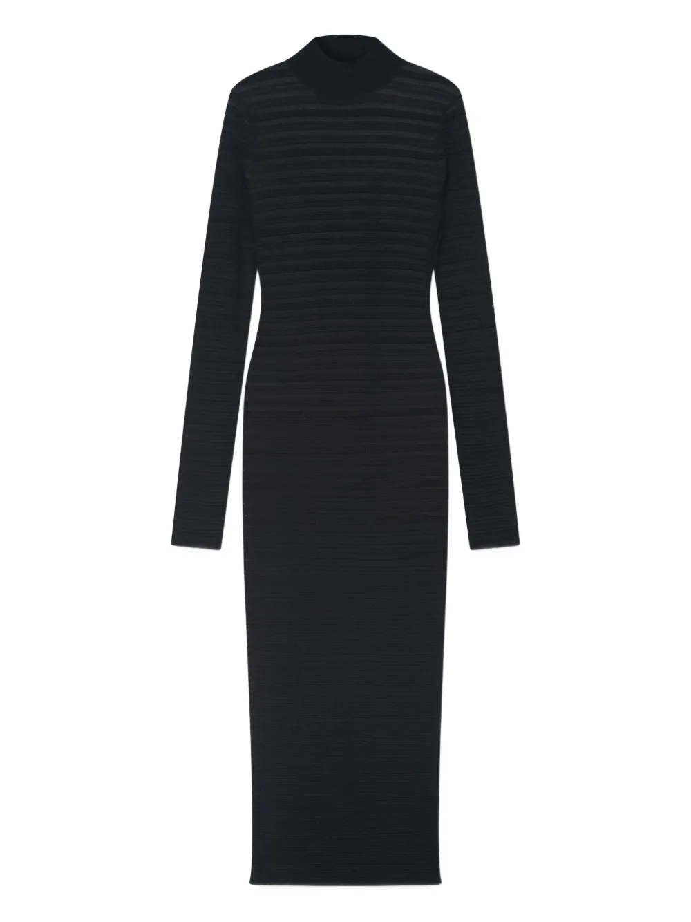 

Трикотажное платье макси с высоким воротником Aeron, черный