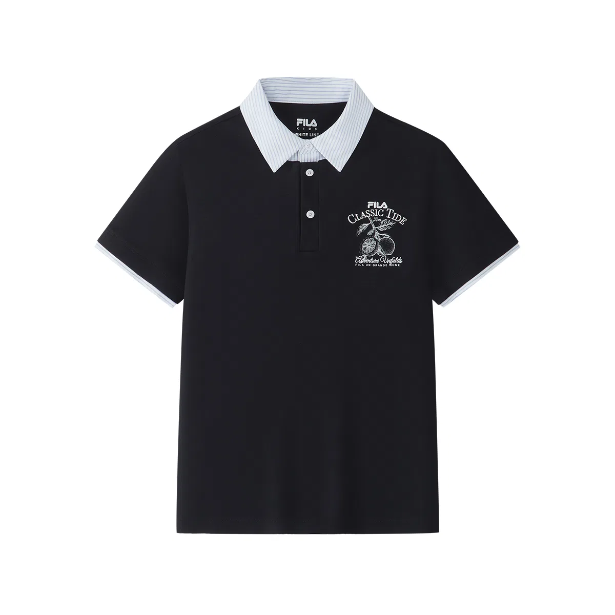 Футболка поло с тонким воротником FILA KIDS, Legend Blue