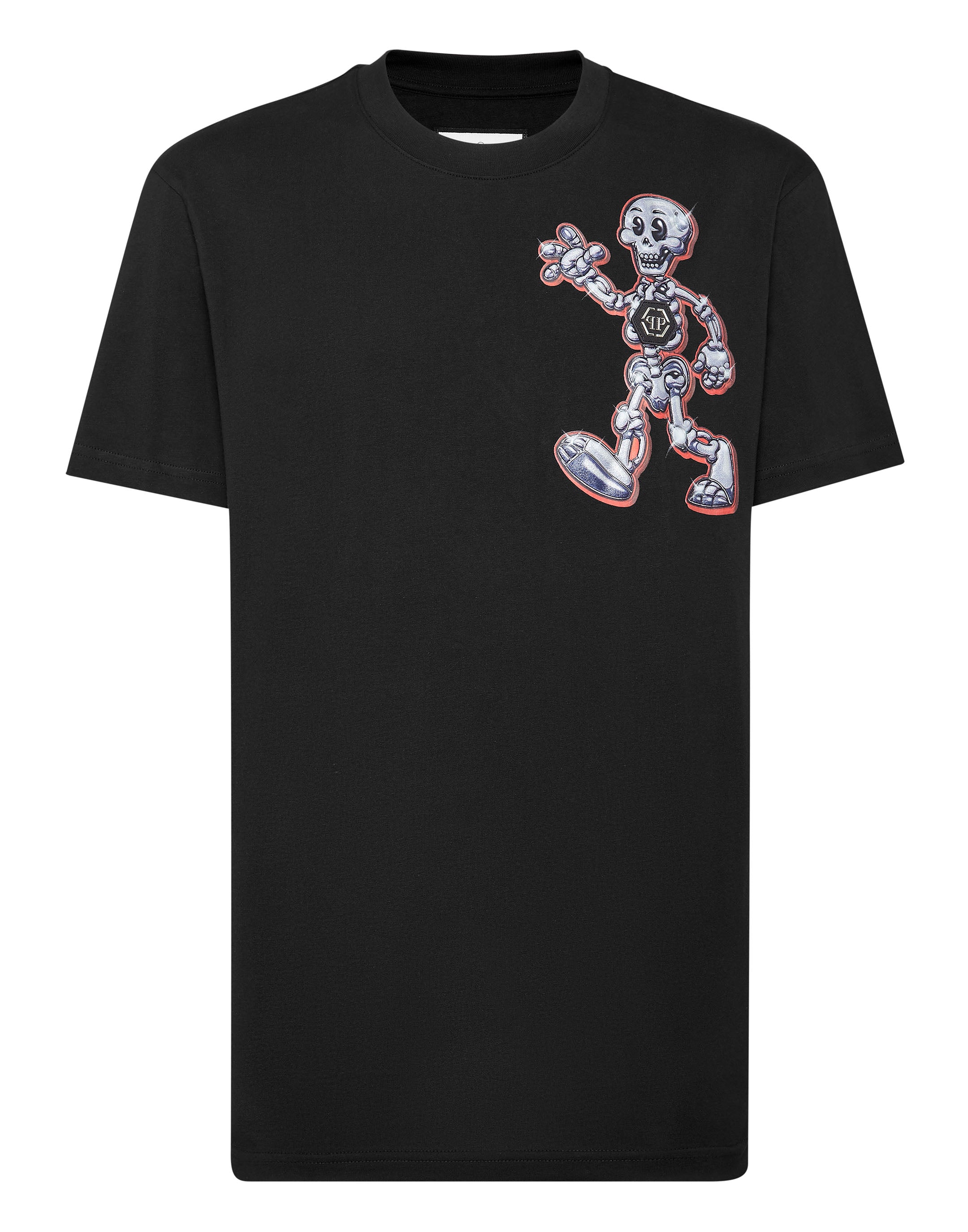 

Футболка с круглым вырезом SS Skully Gang PHILIPP PLEIN, черный