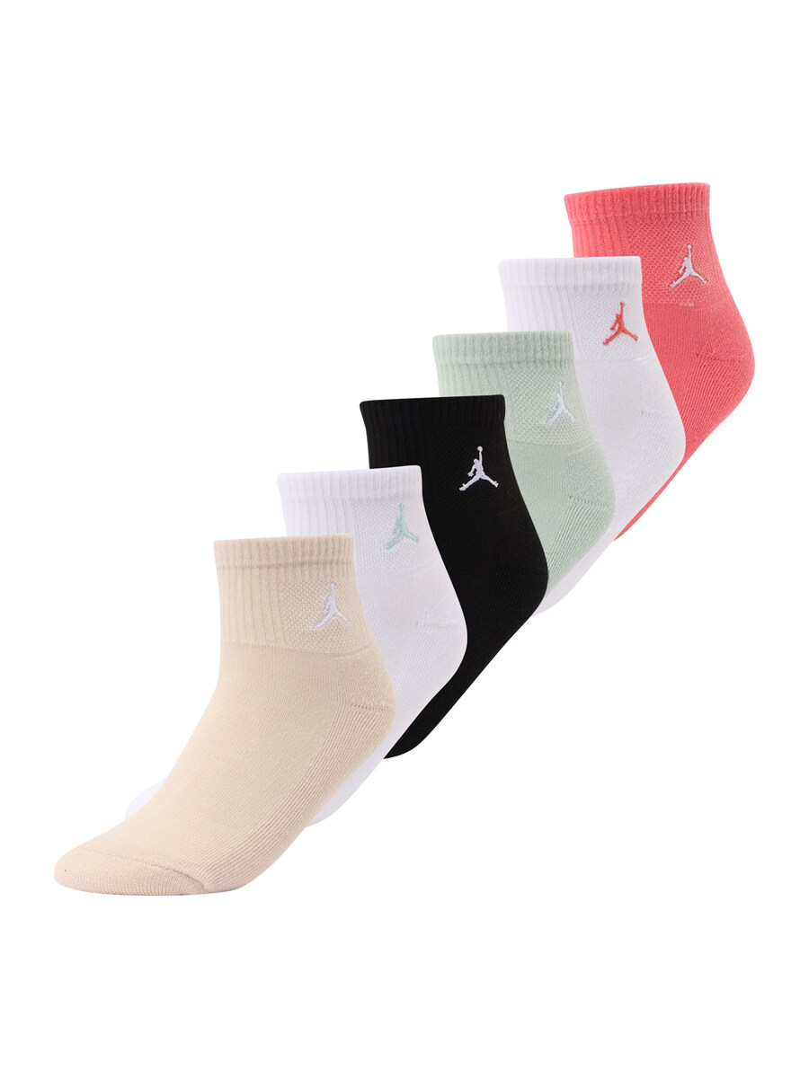 

Носки Jordan EVERYDAY ESSENTIALS, цвет Sand/Mint/Grenadine/Black/White