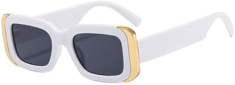 

Популярные квадратные солнцезащитные очки 2027 года для женщин, ретро-очки с прозрачными линзами и защитой от УФ-излучения UV400, градиентные солнцезащитные очки для мужчин MTZJH, White