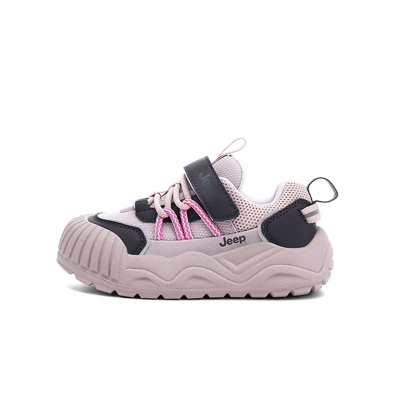 Детские скейтерские кеды low top из искусственной кожи с защитой от ударов и истирания Jeep, розовый фиолетовый