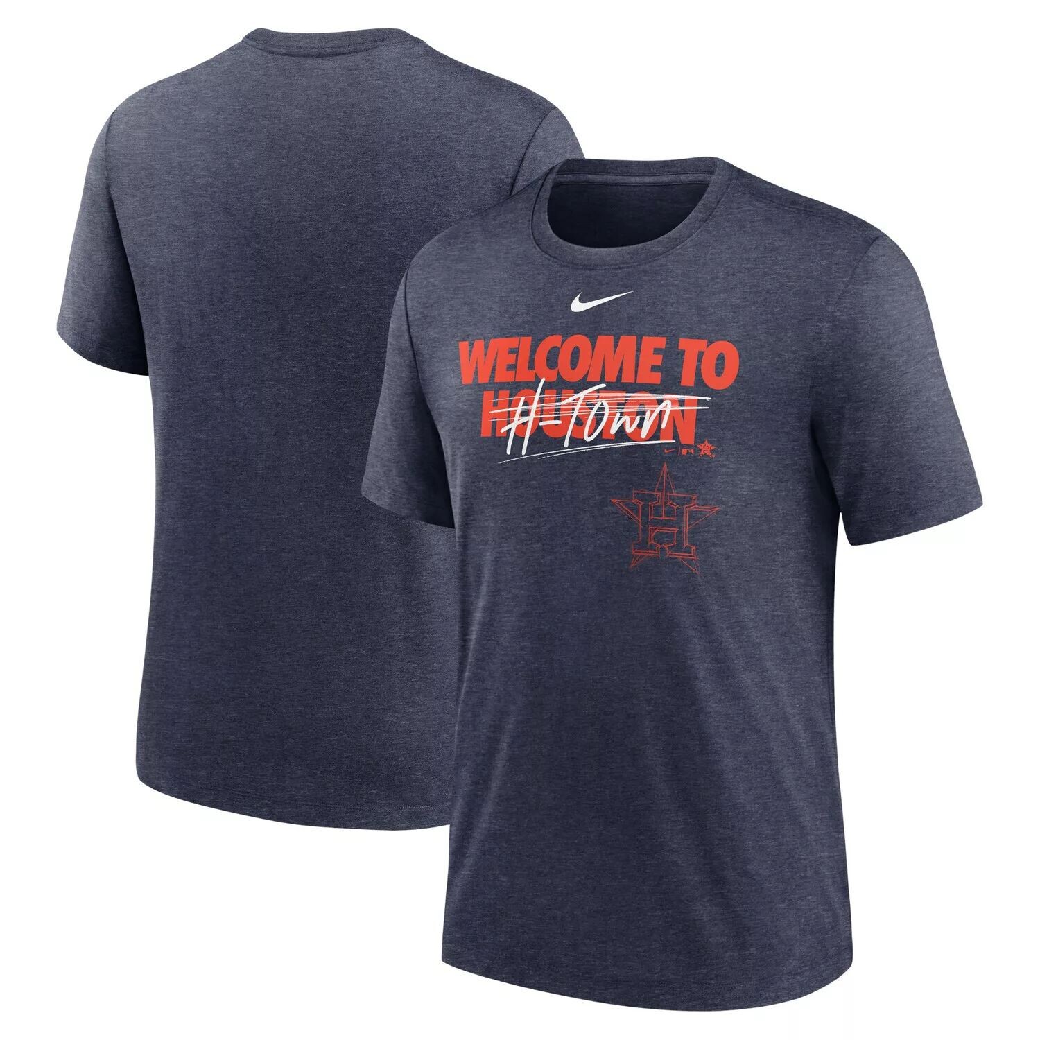

Мужская темно-синяя футболка Houston Astros Home Spin Tri-Blend Nike, Синий, Мужская темно-синяя футболка Houston Astros Home Spin Tri-Blend Nike