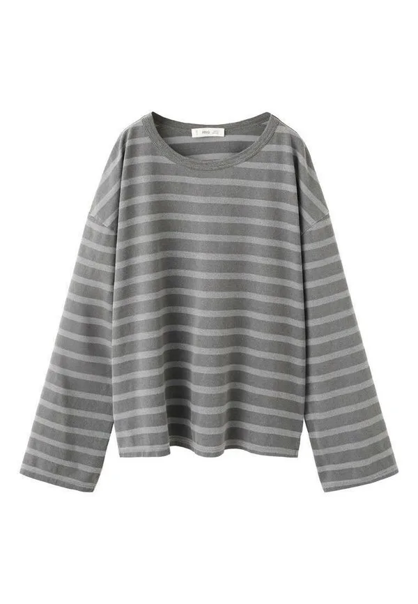Детская футболка с длинными рукавами Mango Kids, Grey