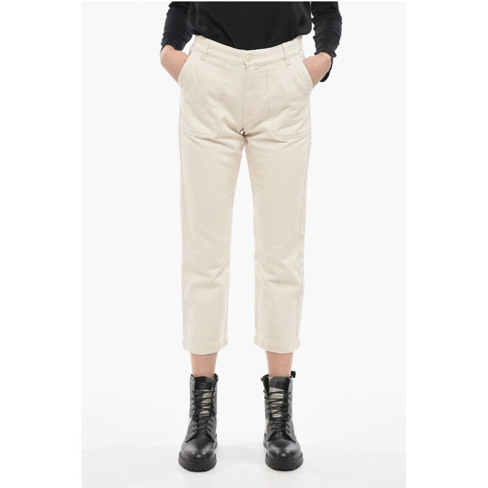 

Укороченные джинсы прямого кроя Woolrich, White