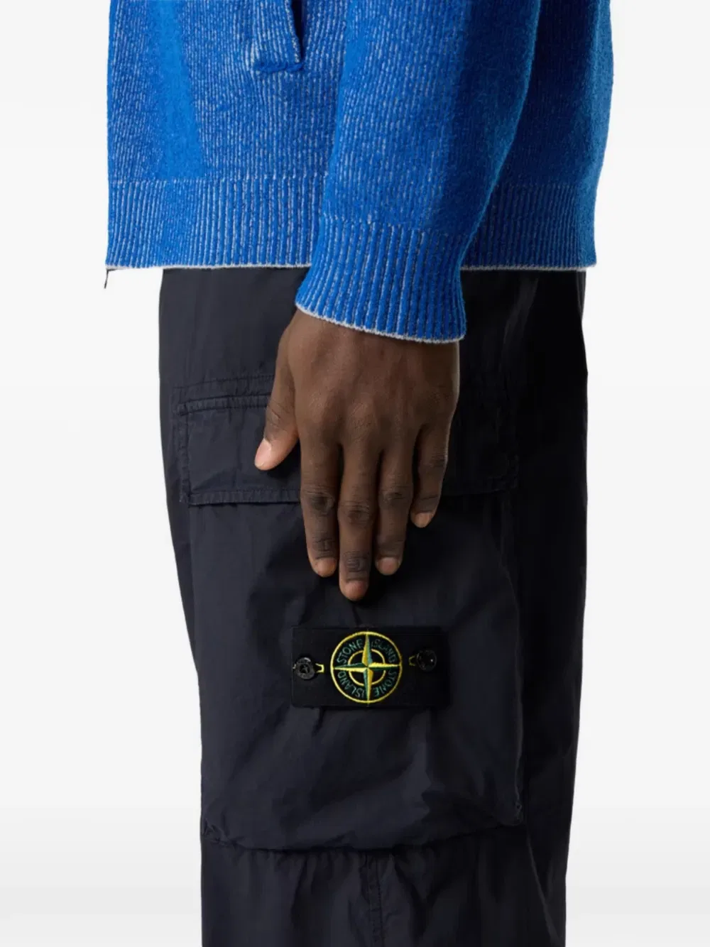 Паракадютные брюки с карманами Stone Island, синий — фото 3