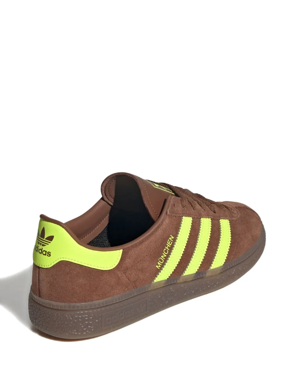 Полосатые кроссовки Adidas, коричневый — фото 4