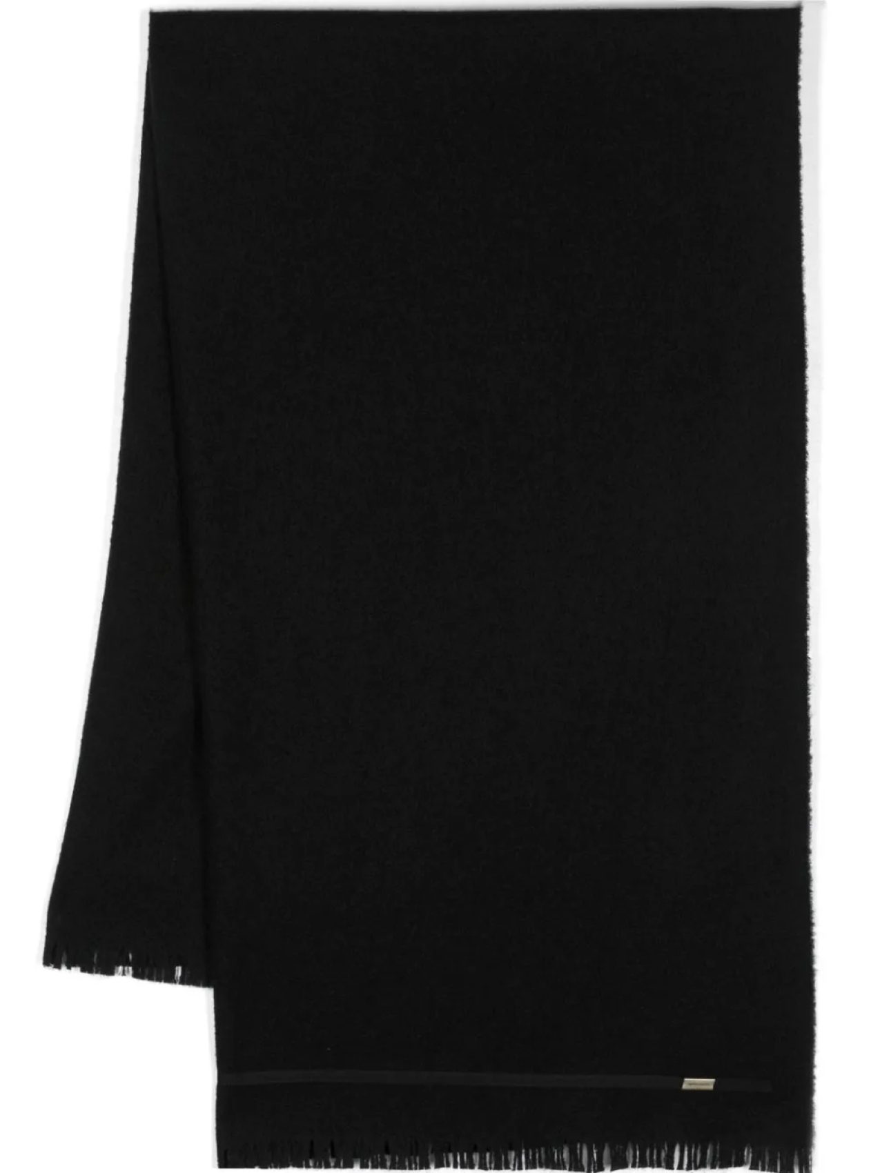 

Ann Demeulemeester шерстяной шарф с логотипом, черный