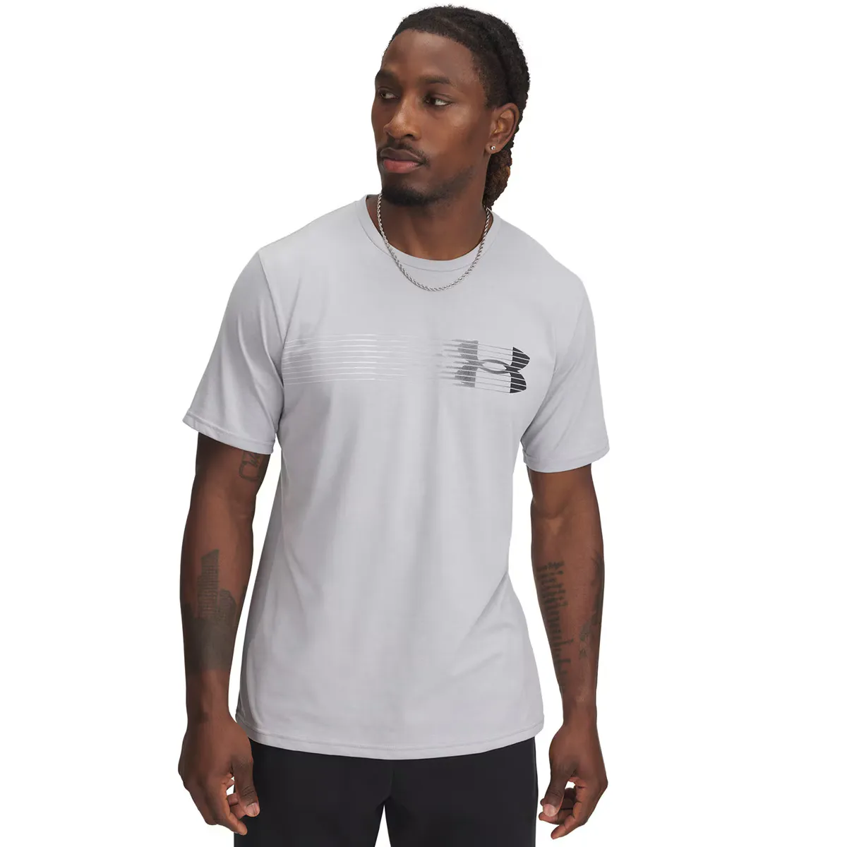 

Мужская футболка UA M LC Fly in Logo SS Under Armour, серый