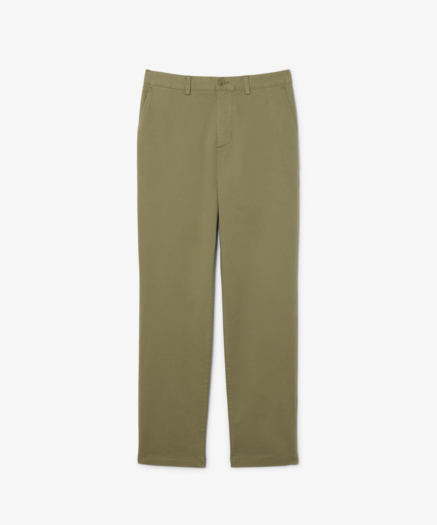 Брюки-чиносы прямого кроя, зауженные книзу, из эластичной ткани LACOSTE, Moss green — фото 2