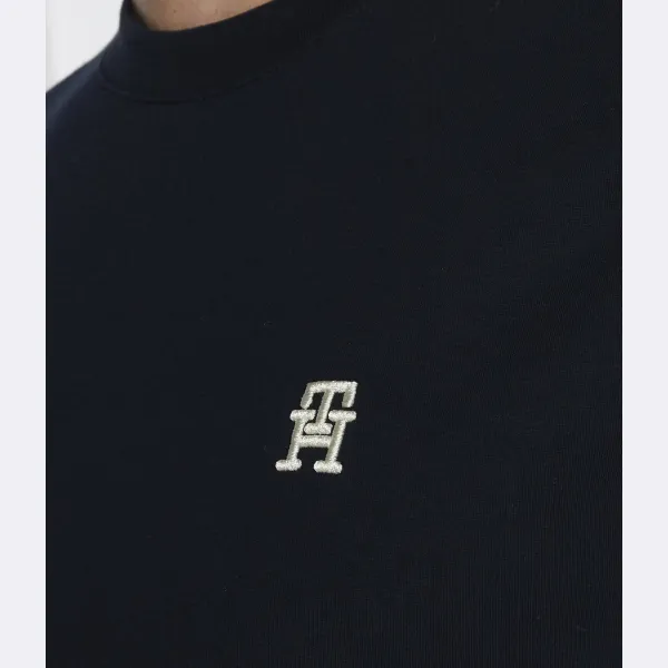 Футболка стандартного кроя с монограммой imd Tommy Hilfiger, синий — фото 3