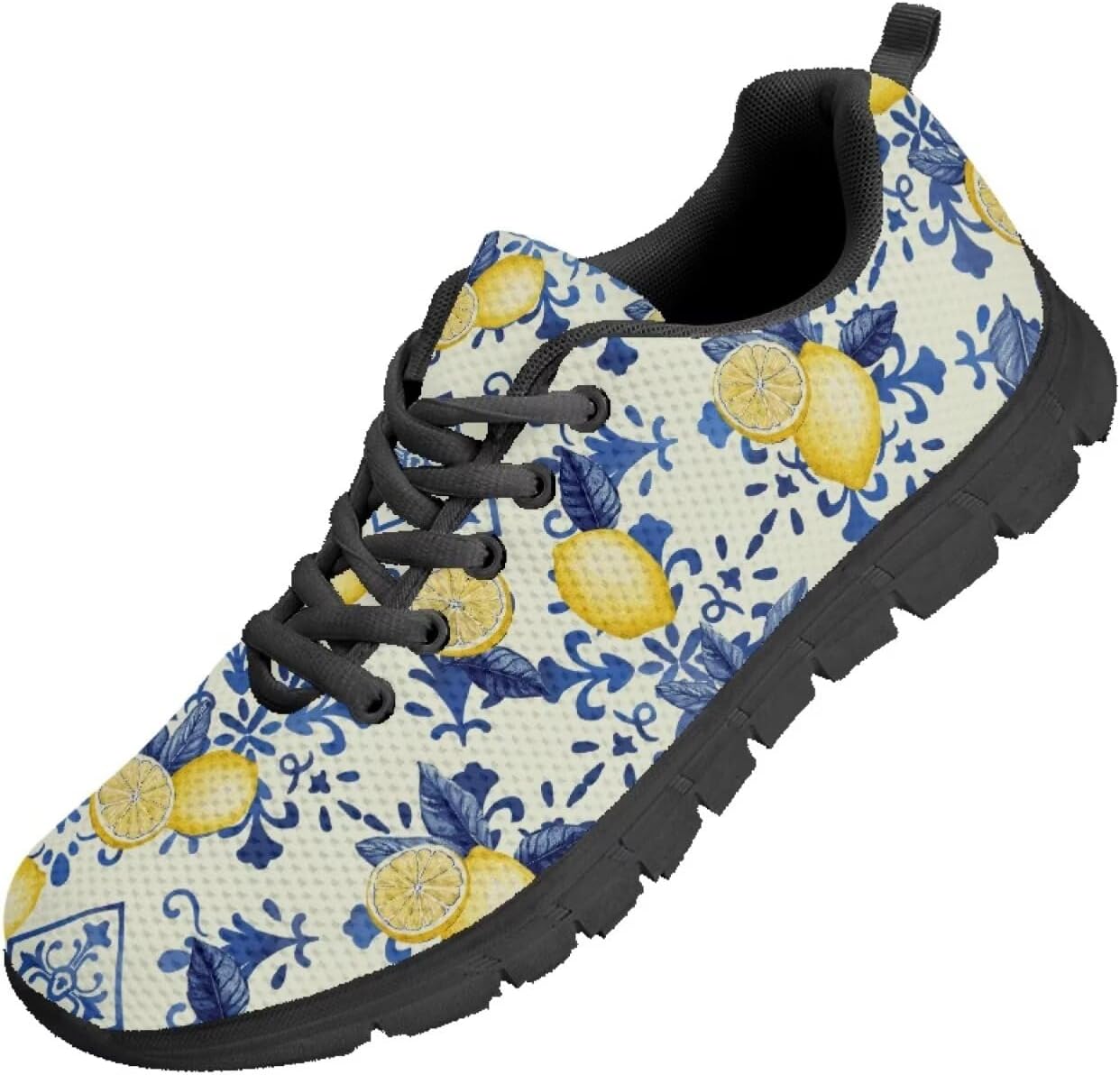 

Мужские теннисные кроссовки Funnydude Funny Print, повседневные комфортные легкие дышащие сетчатые кроссовки, Lemon