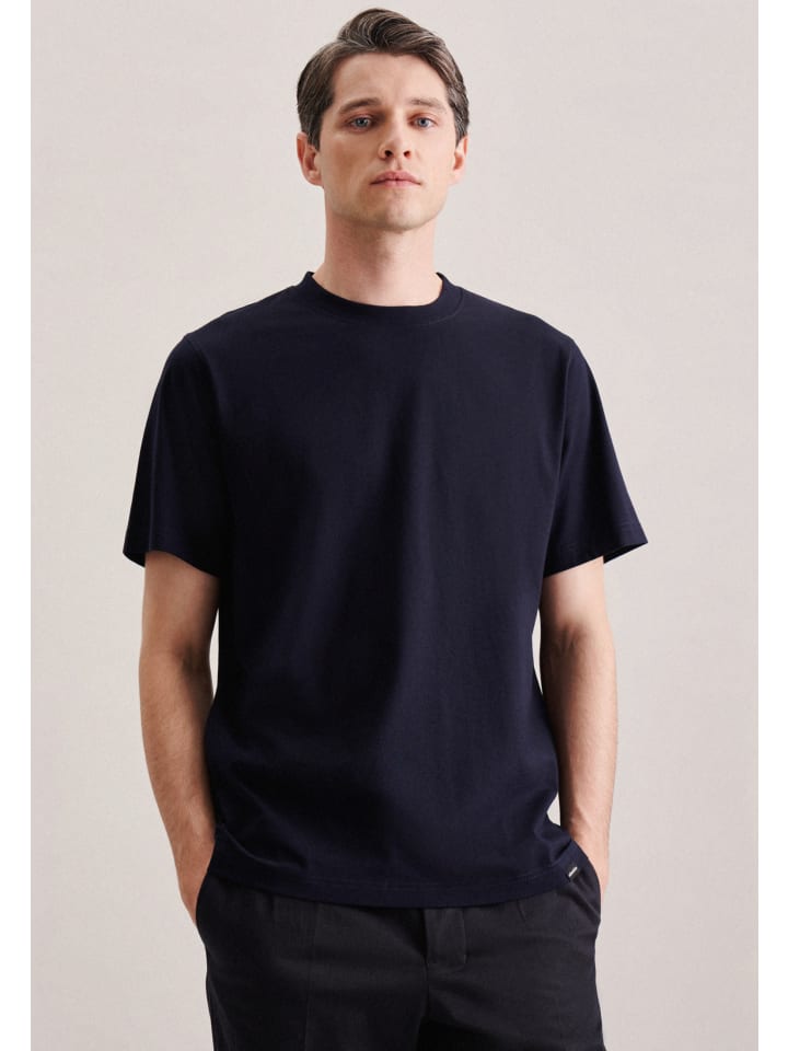 

Футболка Seidensticker T-Shirt Regular, темно-синий