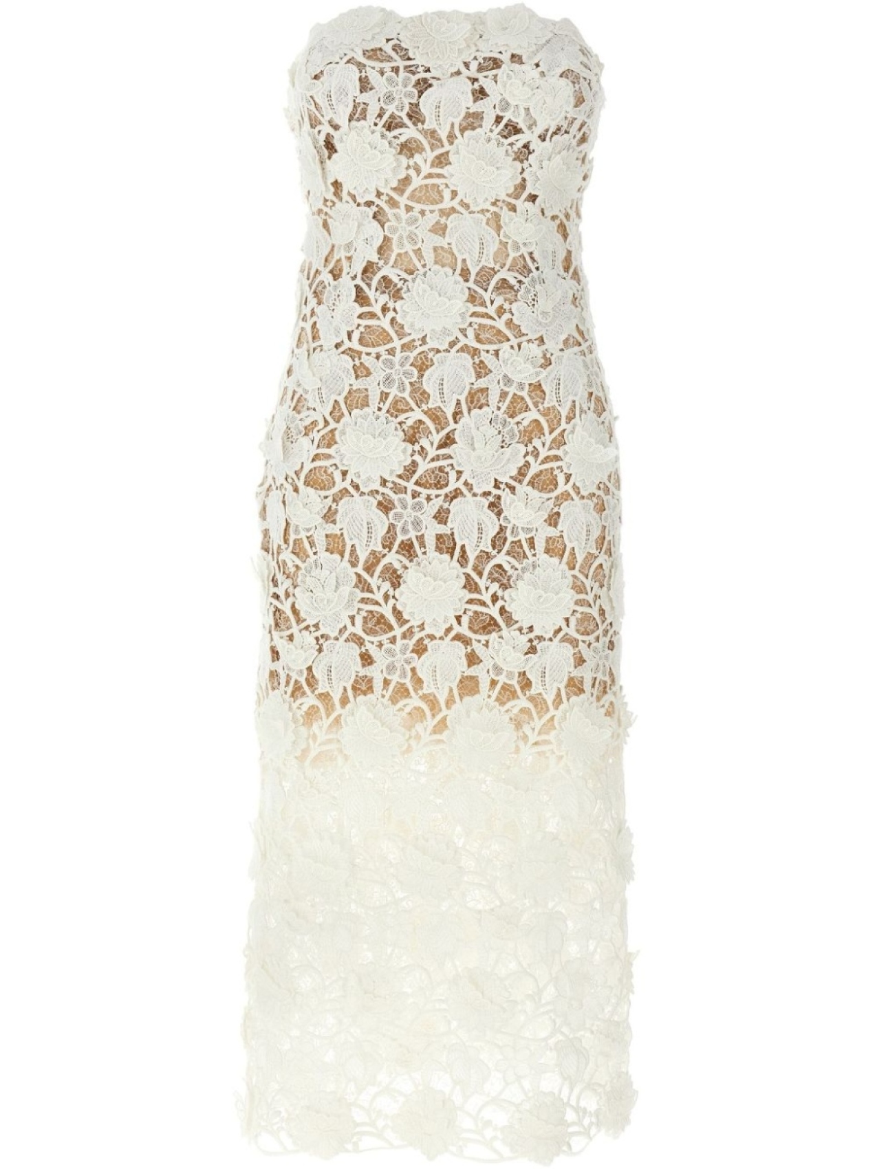 

Ermanno Scervino кружевное платье в технике макраме, белый