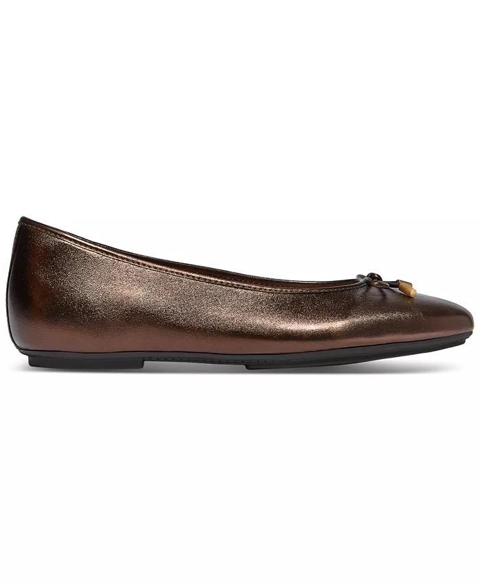 Женские балетки Delicato с бантом FitFlop, коричневый — фото 2