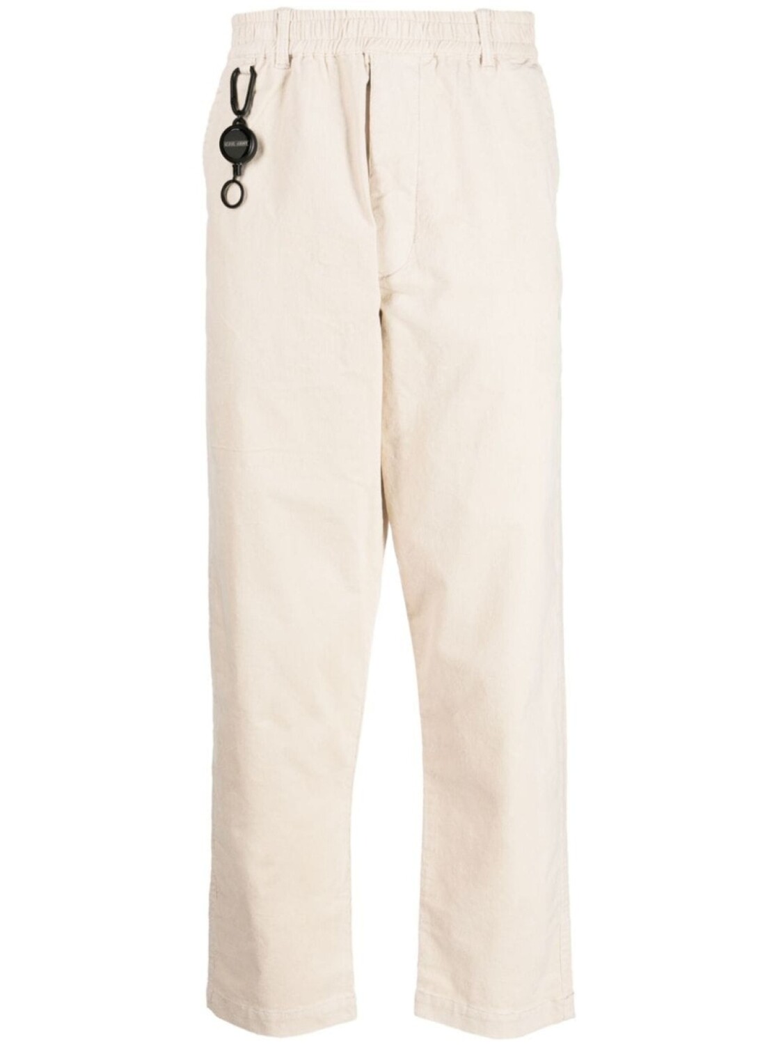 

izzue straight-leg cotton trousers, нейтральный цвет