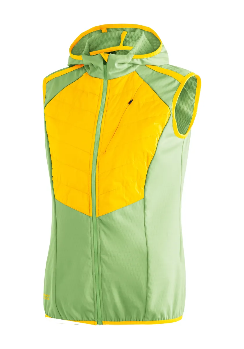 

Функциональная куртка Maier Sports "Trift Vest W", удобный жилет для активного отдыха с технологией Dryprotec, зеленый