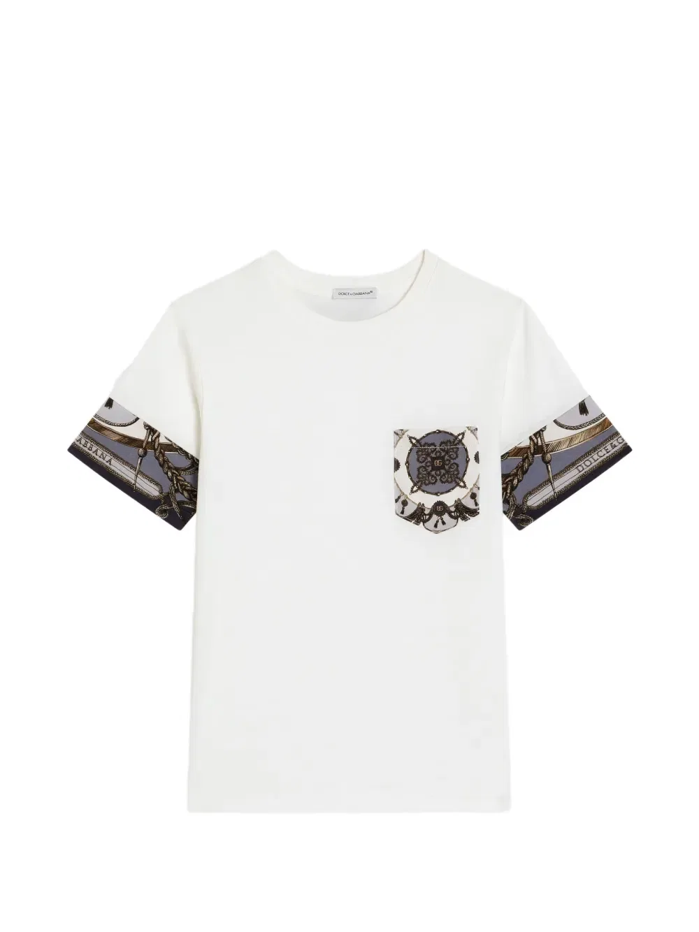 Футболка с нагрудным карманом Dolce & Gabbana Kids, белый