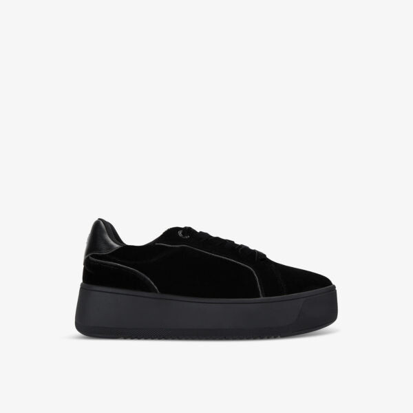 

Кроссовки на платформе из легкого бархата с низким верхом Kg Kurt Geiger, черный