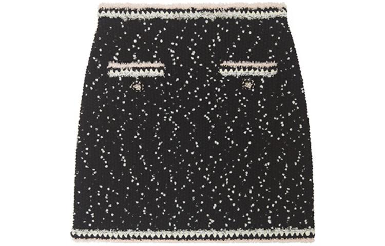 

Юбка-мини вязаная Self-portrait, смешанный черный