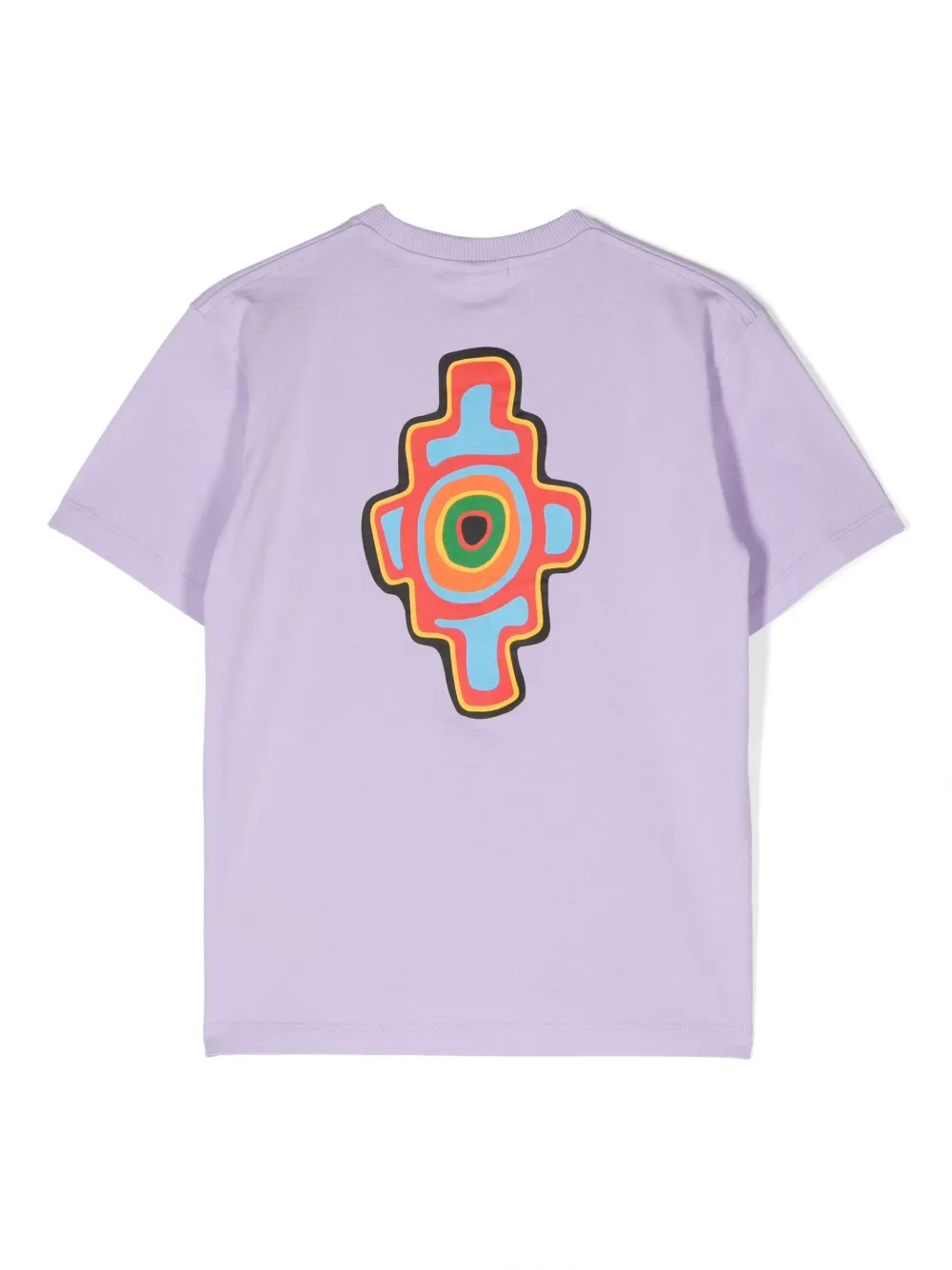 Футболка с графичным принтом Marcelo Burlon County Of Milan Kids, фиолетовый — фото 2
