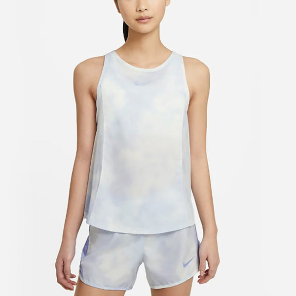 Футболка as w nk icn clsh cty sleek tnk Nike, фиолетовый — фото 3