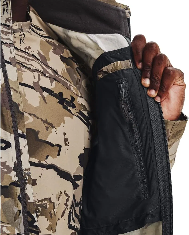 Куртка Under Armour Ridge Reaper Raider 2.0 для мужчин | Водоотталкивающая куртка из материала Soft Shell | Мужская верхняя одежда, (999) Ua Barren Camo//Charcoal — фото 3