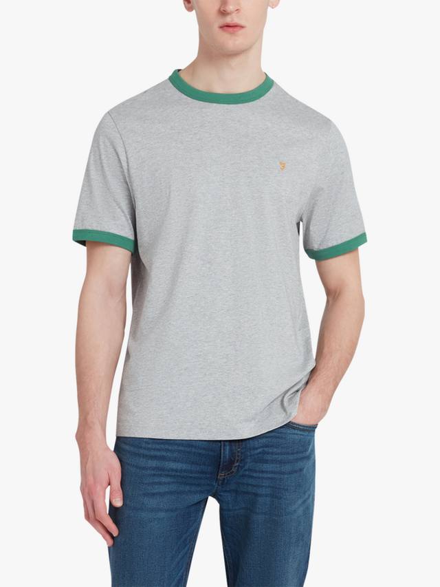 

Футболка groves ringer с надписью groves ringer Farah, цвет Grey Marl