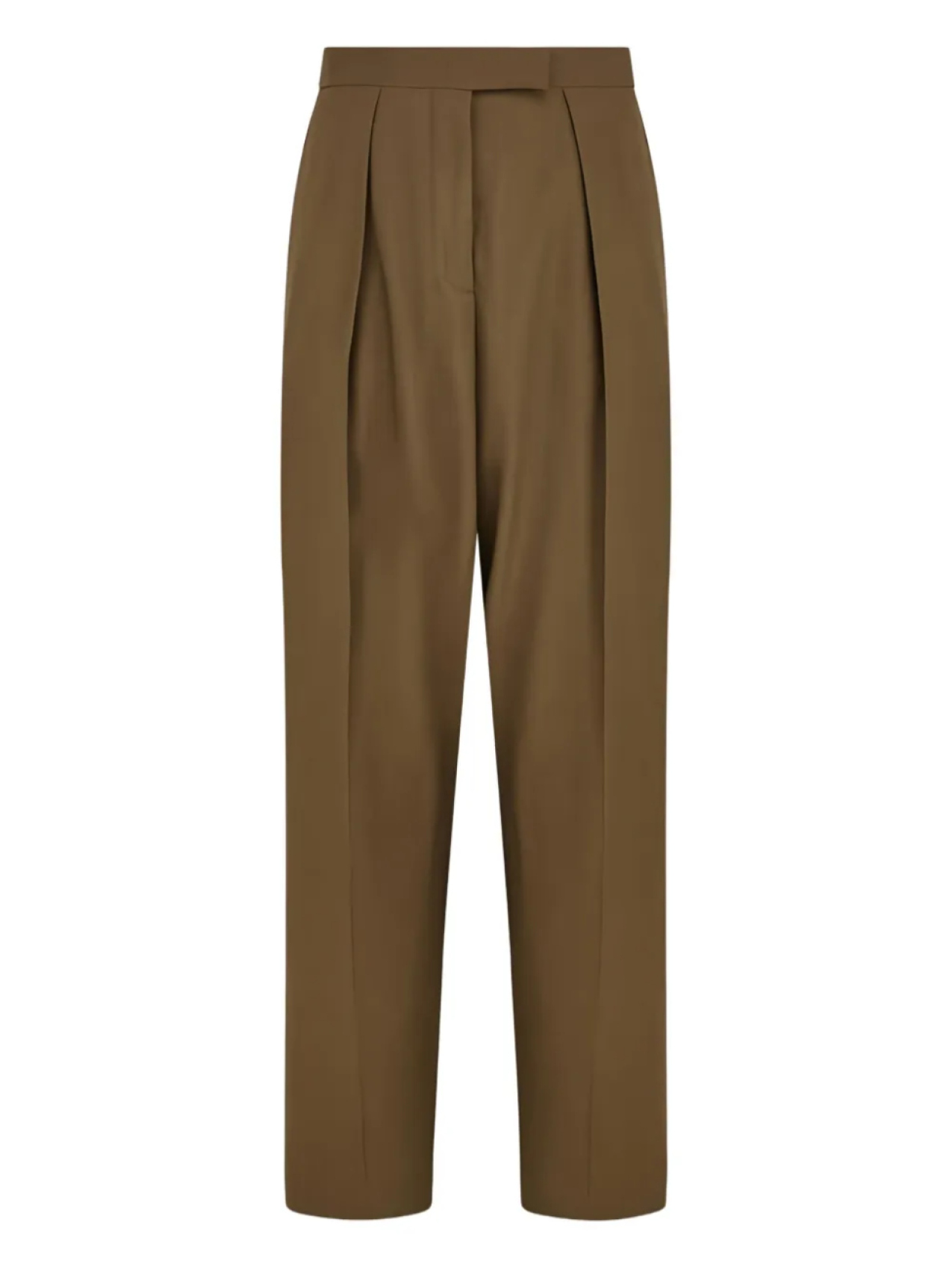 

Брюки со складками спереди Ferragamo, зеленый