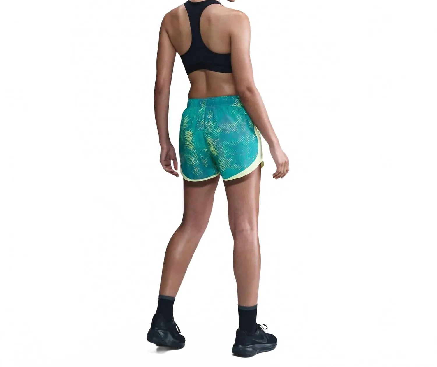 Nike Женские шорты Tempo Lined Dri Fit 3 дюйма, бирюзового цвета — фото 2