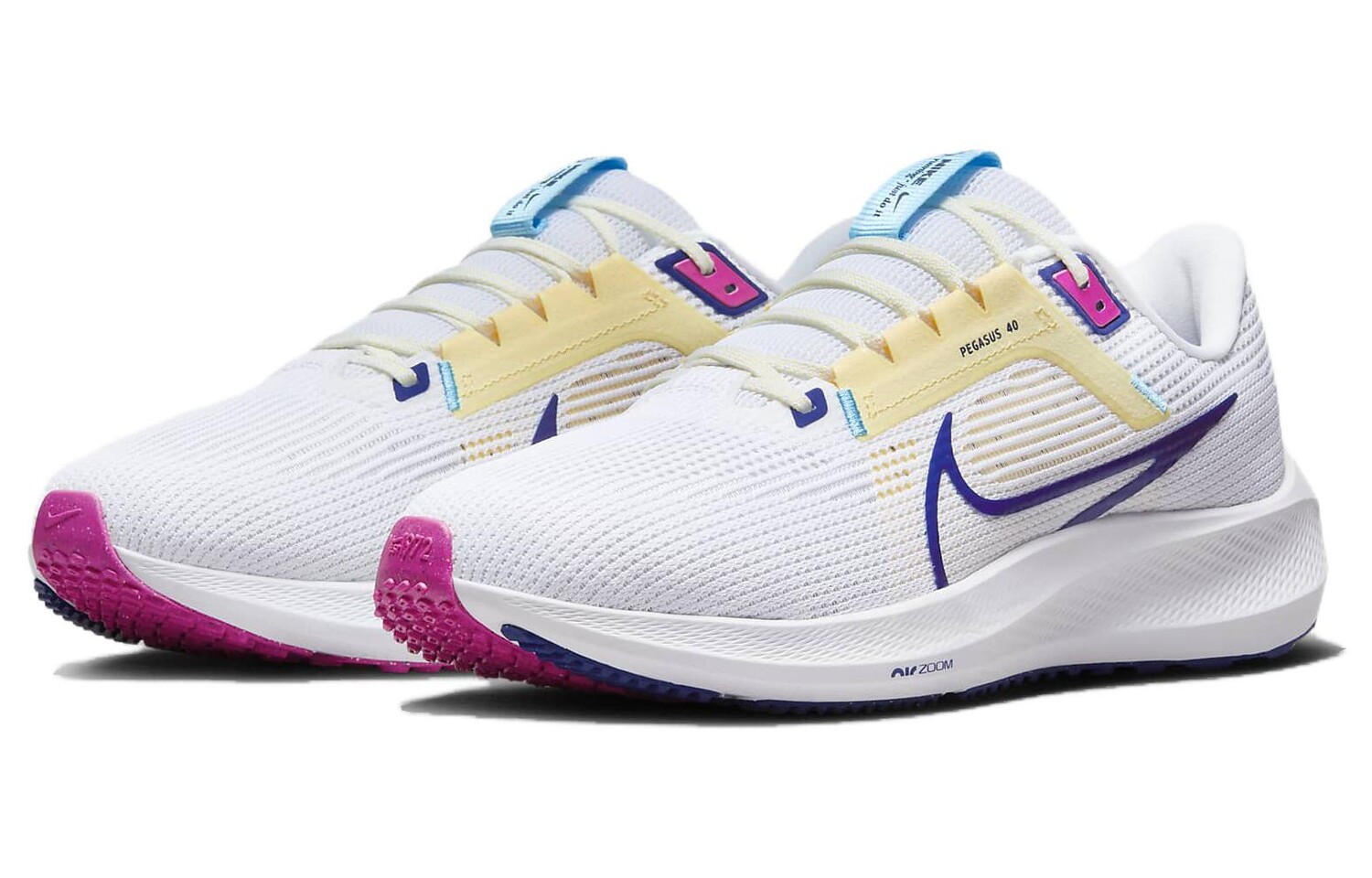Кроссовки Nike Air Zoom Pegasus 40 мужские, Белый/Синий — фото 3