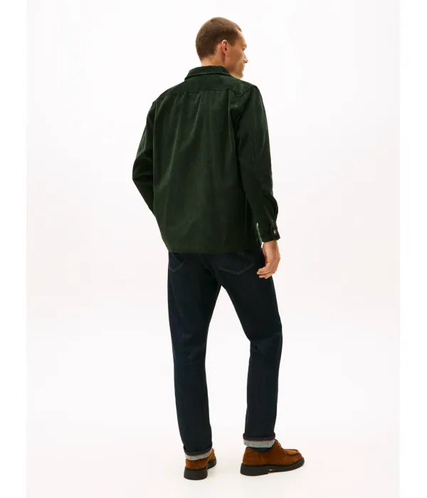 Вельветовая рубашка Loose fit Tommy Hilfiger, зеленый — фото 3