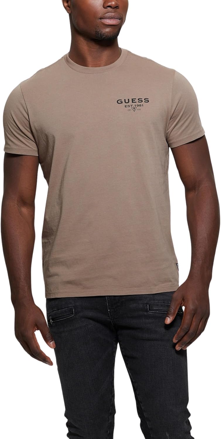 

Мужская классическая футболка Guess с коротким рукавом и логотипом Guess, Walnut Shell, Коричневый, Мужская классическая футболка Guess с коротким рукавом и логотипом Guess, Walnut Shell