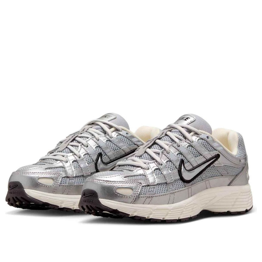 Кроссовки (GS) Nike P-6000 'Metallic Silver Black', серебряный — фото 3