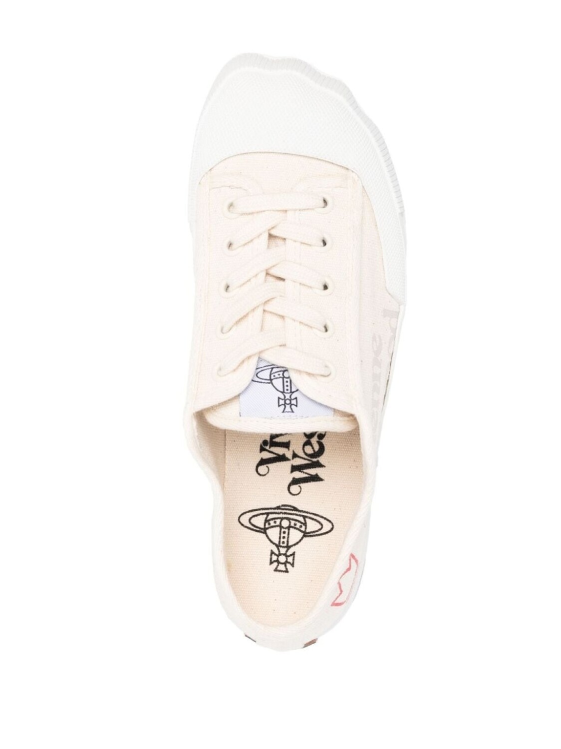 Кроссовки Vivienne Westwood With Logo, светло-бежевый/розовый — фото 3