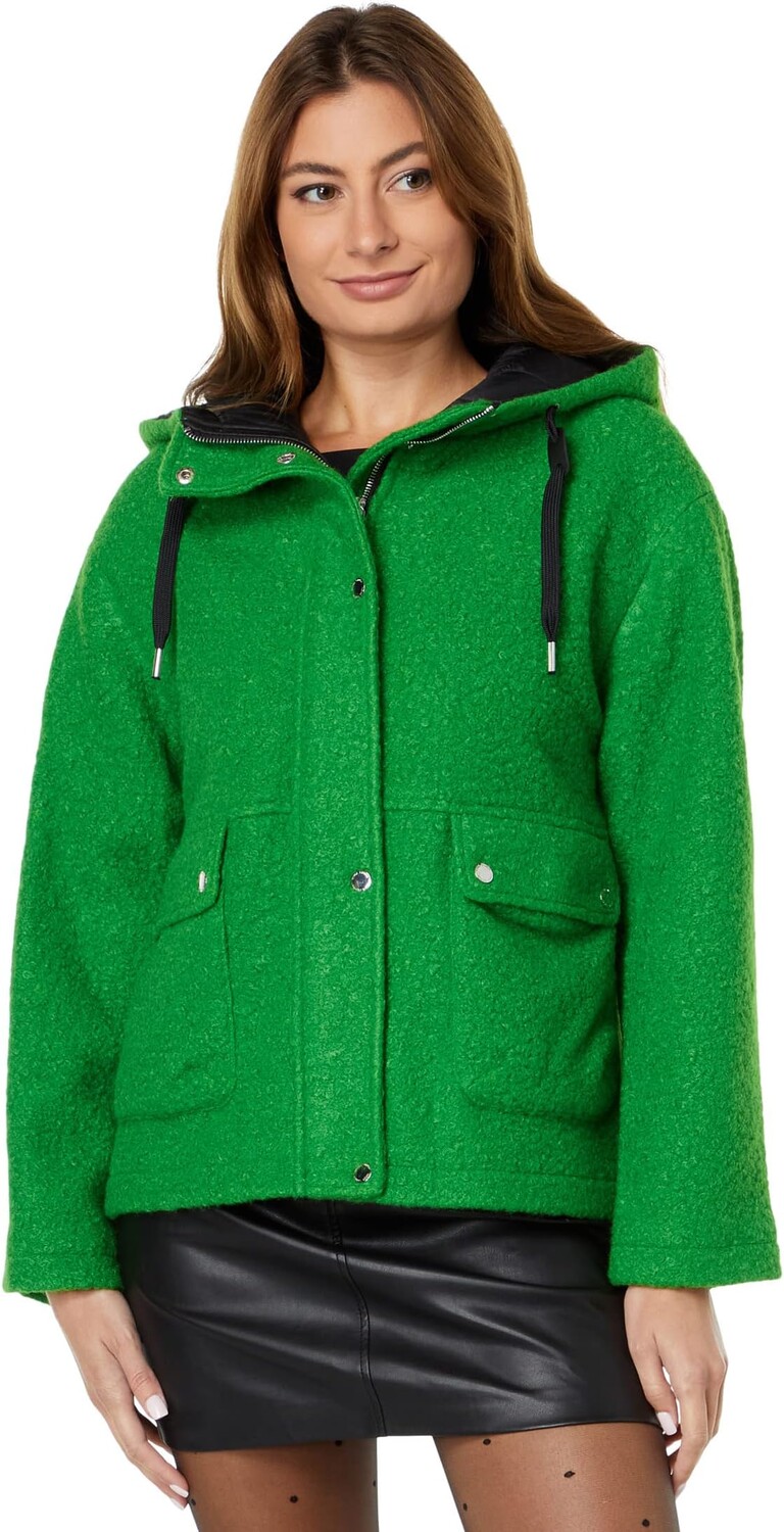 

Пальто Short Hooded Wool Jacket V22724 Vince Camuto, цвет Kelly Green