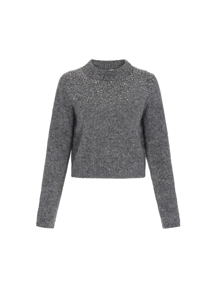 

DreiMaster Женский свитер темно-серого меланжевого цвета