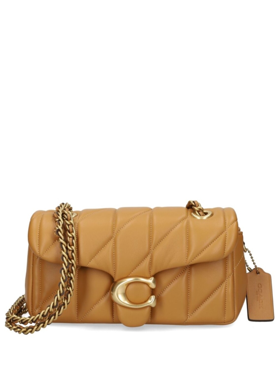 

Сумка на плечо в полоску Coach, коричневый