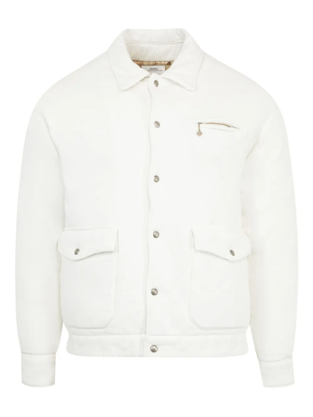 

Пуховик на молнии visvim, белый