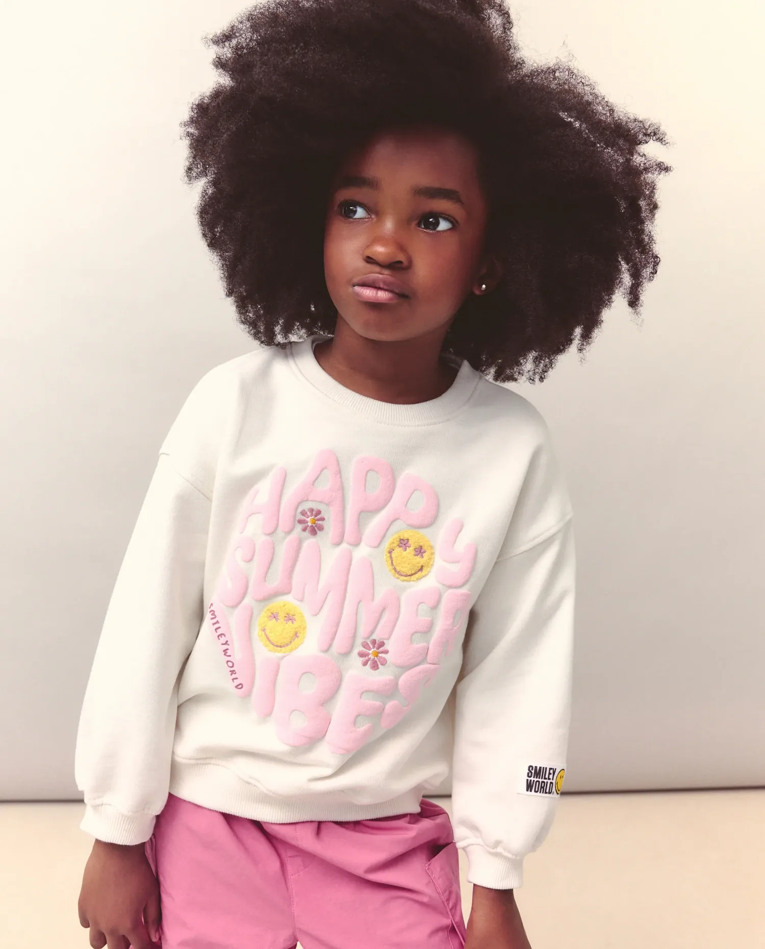 Детский свитер с позиционным принтом Kids El Corte Inglés, белый