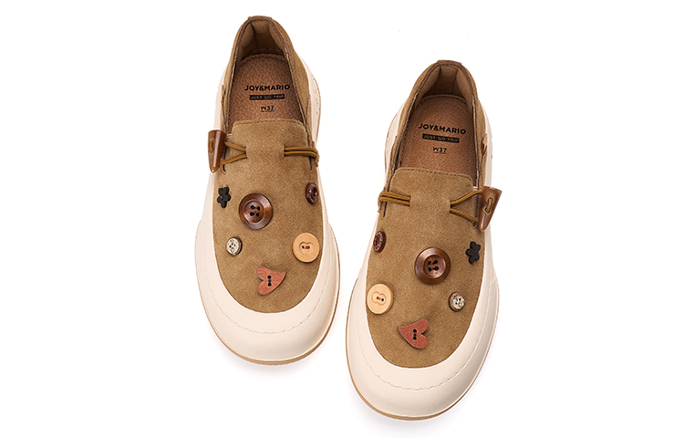 Женские лоферы Camel/Black/Gray Joy&Mario, Camel [на флисовой подкладке] — фото 4