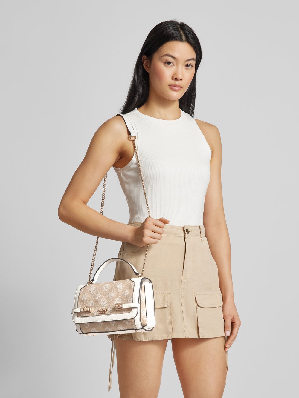 

Сумка с логотипом, модель «LORALEE» Guess, песочный