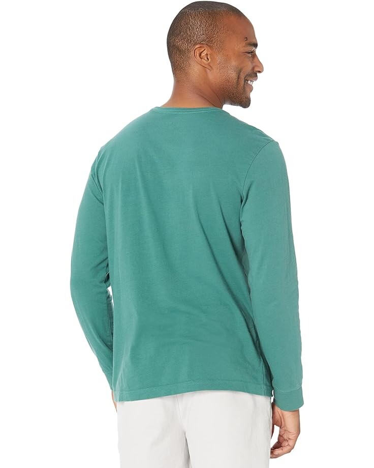 

Футболка Life is Good Half Full Beer Long Sleeve Crusher-Lite Tee, цвет Spruce Green
