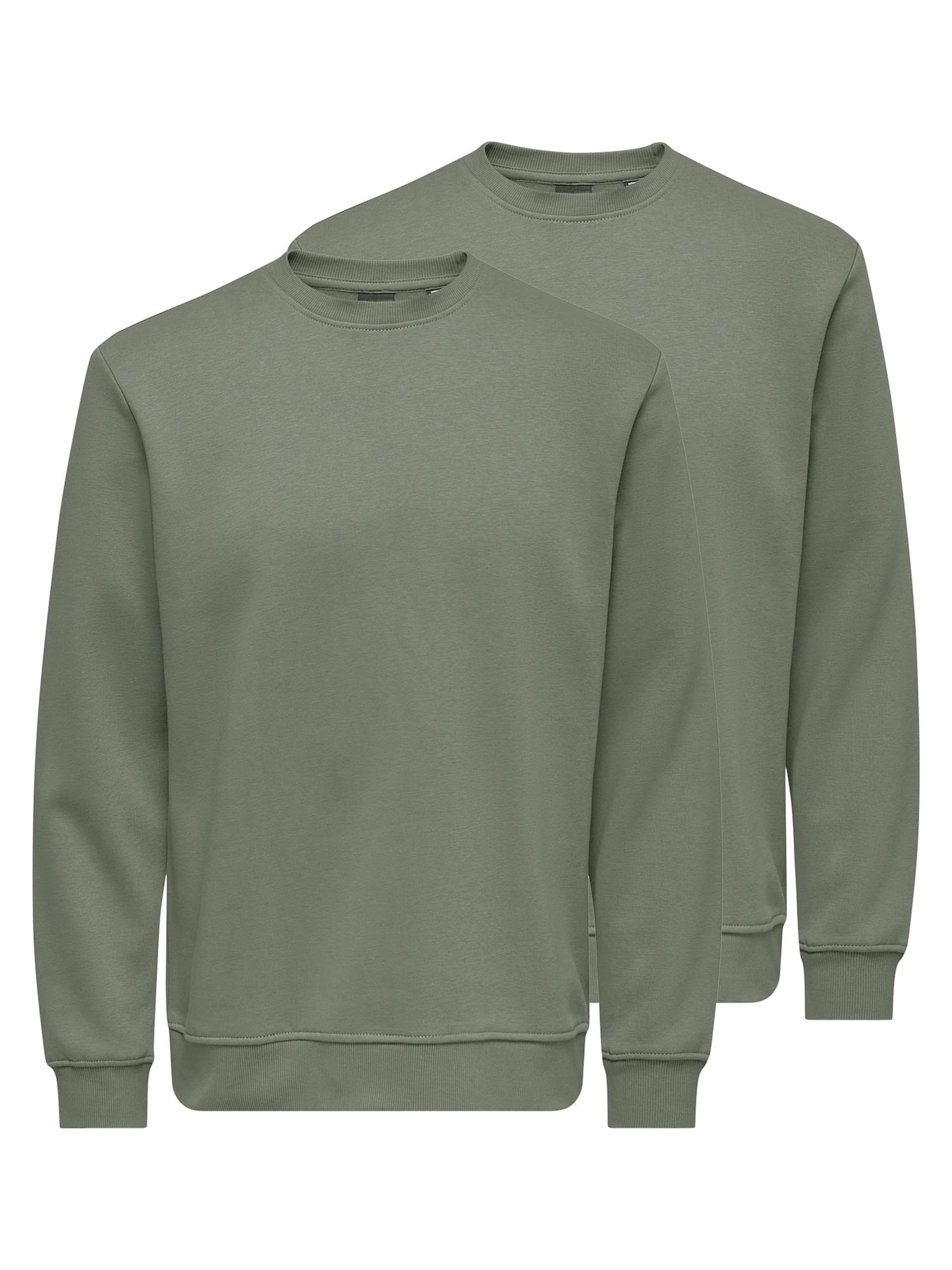 

Only & Sons Свитшот 'Connor' в светло-зеленом цвете